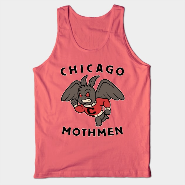 Chicago Mothman Mascot Tank Top by harebrained